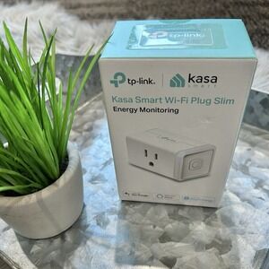 TP-Link Kasa Smart Wi-Fi Plug SLIM With Energy Monitoring In White 15A  (KP-115)